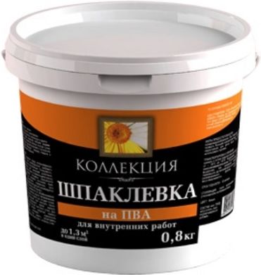 Шпатлевка на ПВА ИЖ КОЛЛЕКЦИЯ, 0.8 кг купить в СОМ