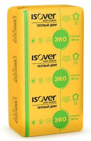 Плита минеральная Vetonit/ISOVER Теплый дом плита 1170х610х100мм, 5м2, 0,5м3, 7 шт/уп купить в СОМ