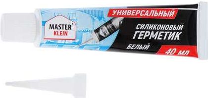 Герметик силиконовый Master Klein, универсальный, белый, 40 мл купить в СОМ