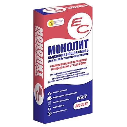 Наливной пол ЕС МОНОЛИТ, 25 кг купить в СОМ