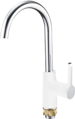 Смеситель для мойки G-lauf ZOK4-A036PW, латунь, белый матовый купить в СОМ