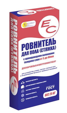 Ровнитель(стяжка) для пола ЕС, 25 кг купить в СОМ