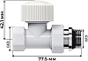 Набор термостатический для радиатора прямой 1/2" М30х1.5 белый Royal Thermo Design купить в СОМ