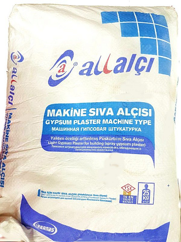 Штукатурка гипсовая машинного нанесения ALL ALCI, 25 кг купить в СОМ