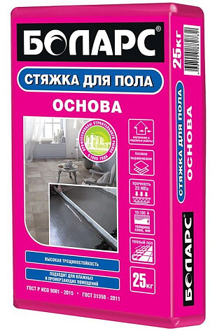 Стяжка для пола БОЛАРС ОСНОВА, 25 кг купить в СОМ