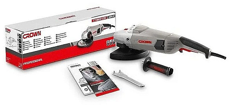 Машина углошлифовальная CROWN CT13500-230N, 230мм, 2200 Вт купить в СОМ
