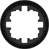 Рамка для розеток и выключателей LEZARD OSEN Осень 1м. горизонтальная, круглая, черный бархат купить в СОМ
