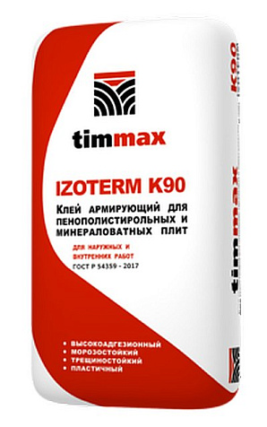Клей для полистирола и минеральной ваты Timmax IZOTERM K90, 20 кг купить в СОМ