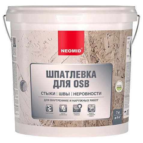 Шпатлевка Neomid для OSB, 7кг купить в СОМ