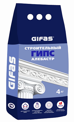 Алебастр ГИФАС 4 кг купить в СОМ