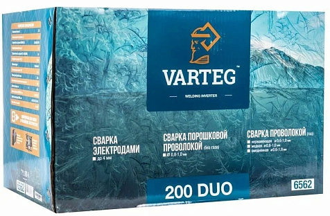 Сварочный аппарат инверторный Varteg 200 DUO евро горелка купить в СОМ