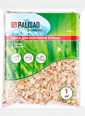 Щепа для копчения птицы Palisad ольха+вишня, 1л купить в СОМ