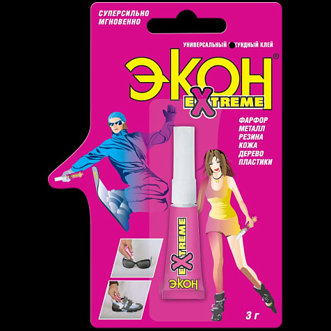 Клей секундный Экон Экстрим, 3 гр купить в СОМ