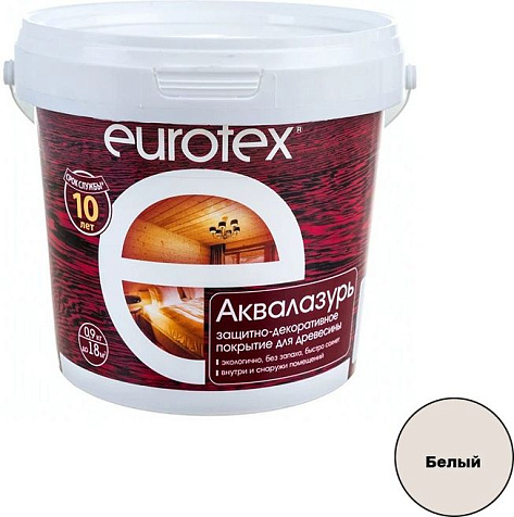Антисептик декоративный Eurotex, белый, 0.9 кг купить в СОМ