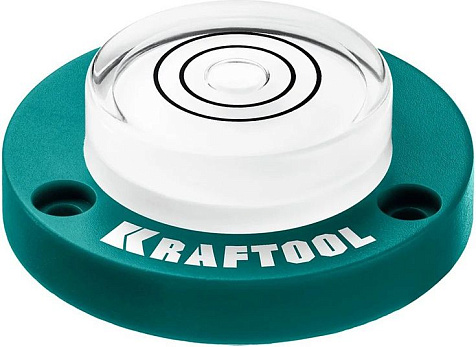 Уровень KRAFTOOL Bull'S Eye, поверхностный, магнитный, d 49мм купить в СОМ