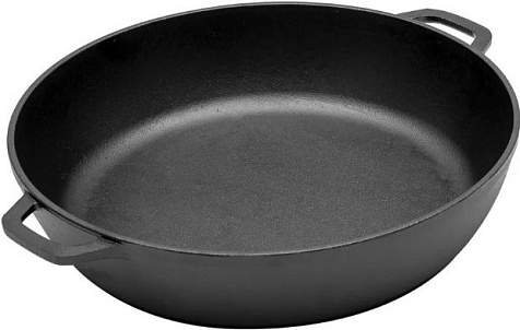 Жаровня Гардарика 2,8л 300х66 чугунная с двумя ручками без крышки купить в СОМ