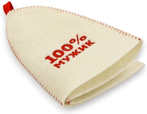 Шапка банная 100% мужик полиэфир 70%, шерсть 30% купить в СОМ