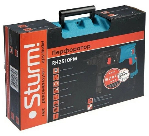 Перфоратор STURM RH2510PM, SDS+, 1000Вт купить в СОМ