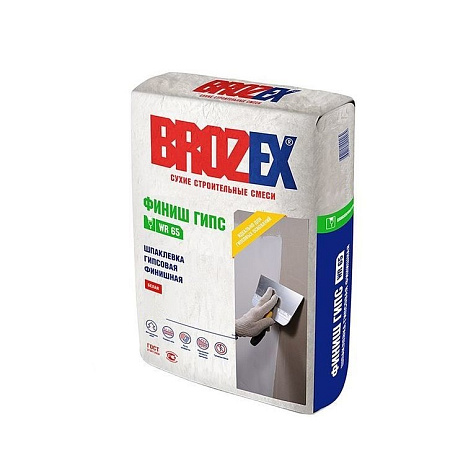 Шпаклевка гипсовая BROZEX Финиш Гипс WR65, 3 кг купить в СОМ