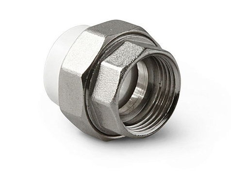 Американка d 20х1/2" внутренняя резьба, полипропилен купить в СОМ