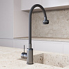 Смеситель для мойки Avrora Kitchen AV9001GM, латунь, оружейная сталь купить в СОМ