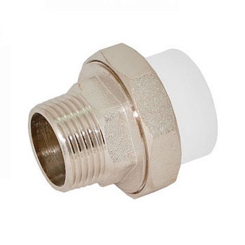 Американка d 20х1/2" наружная резьба, полипропилен купить в СОМ