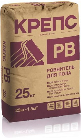 Ровнитель для пола Крепс РВ , 25 кг купить в СОМ