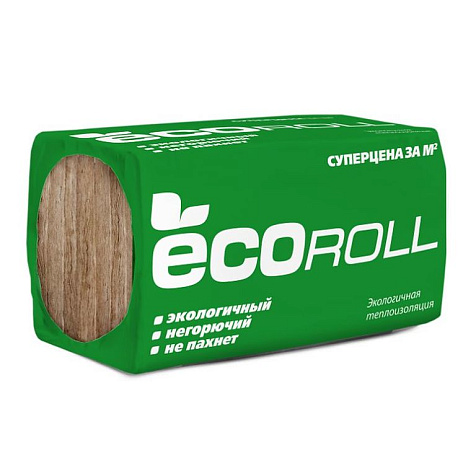 Плита минеральная ECORoll Плюс, 1230х610х100 мм, 8 шт, 0.6 м3 купить в СОМ