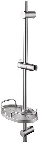 Стойка душевая Lemark LM3775GM, мыльница, графит купить в СОМ