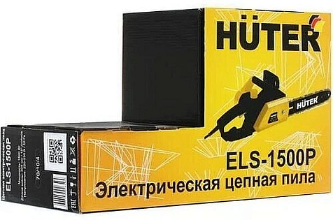 Пила электрическая цепная HUTER ELS-1500Р, 1500 Вт, шаг 3/8, шина 30.5 см купить в СОМ