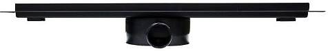 Желоб водоотводящий Azario AZT3BLACK500 D40 L=500 мм, металл, поворот 360°, с решеткой, черный купить в СОМ