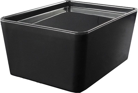 Контейнер Versa 1,3л с крышкой прозрачный черный купить в СОМ