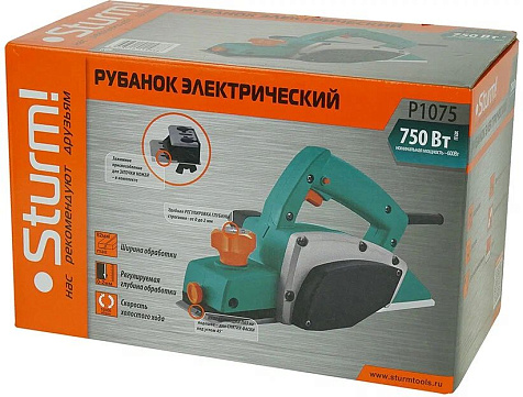 Рубанок электрический STURM P1075 купить в СОМ