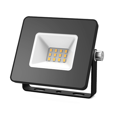 Прожектор светодиодный Gauss ДО-10Вт 6500К, черный, IP65 купить в СОМ