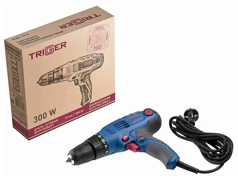 Дрель-шуруповерт сетевой TRIGGER 20401, 320Вт купить в СОМ
