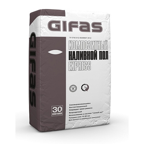 Пол наливной Gifas Express, 30 кг купить в СОМ