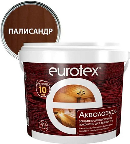 Антисептик декоративный Eurotex, палисандр, 0.9 кг купить в СОМ