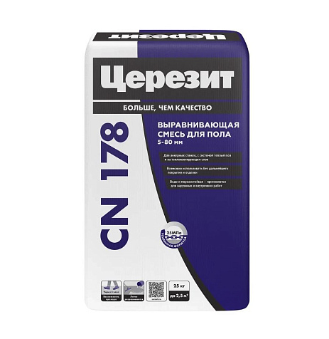 Ровнитель для пола Церезит CN 178, 25 кг купить в СОМ