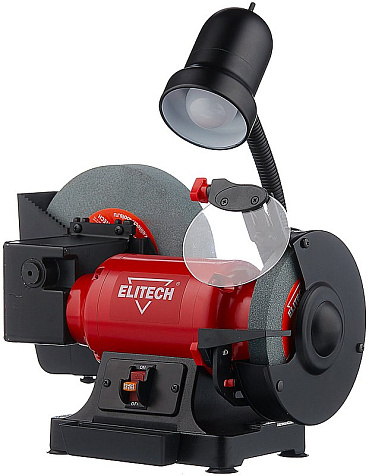 Станок точильный Elitech СТ 300MC, 300Вт, 200х32мм, 150х32мм, лампа купить в СОМ