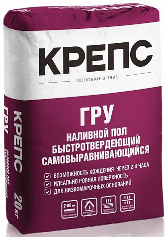 Ровнитель пола КРЕПС ГРУ, 20 кг купить в СОМ