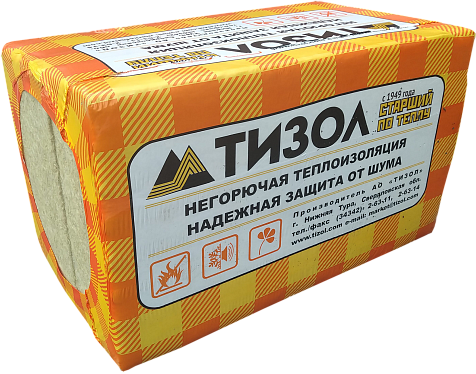 Плита минеральная ТИЗОЛ, EURO-Лайт 40 1000х600х50мм х12, 7,2м2, 0,36 м3 купить в СОМ