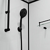 Кабина душевая Loranto CS-3008TM/W-90L, 88 х88 х204 см, черный профиль, левая купить в СОМ