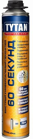 Пено-клей Tytan Professional 60 секунд, 750 мл купить в СОМ