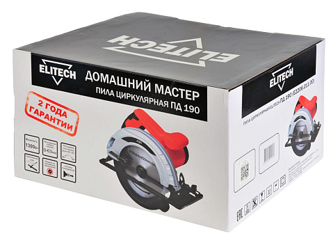 Пила циркулярная Elitech ДМ ПД 190, 1500Вт, 190мм купить в СОМ