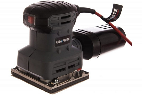 Машина плоскошлифовальная GRAPHITE 59G320, 220 Вт, 104х112 мм, + бумага 9 шт купить в СОМ