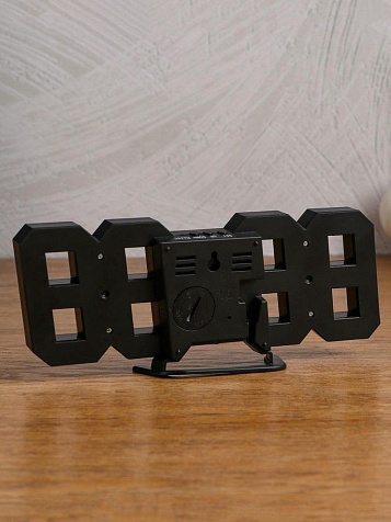 Будильник электронный Цифры термометр, календарь, USB, 16,5×6х3см синяя индикация купить в СОМ
