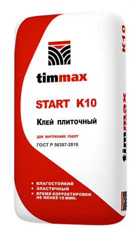Клей для плитки Timmax START K10, 20 кг купить в СОМ