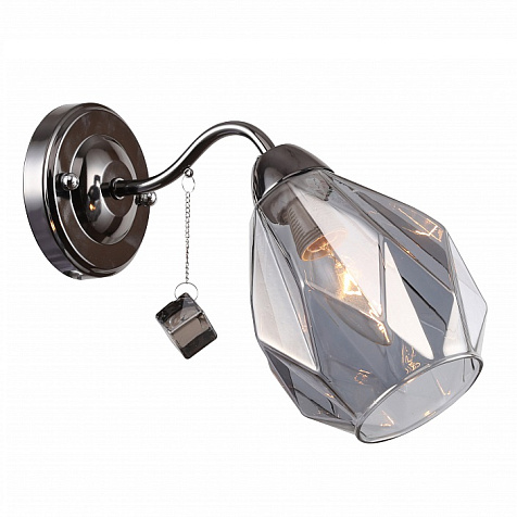 Бра Linvel LB9298/1 Макензи Черный хром, Е14, 40 Вт купить в СОМ