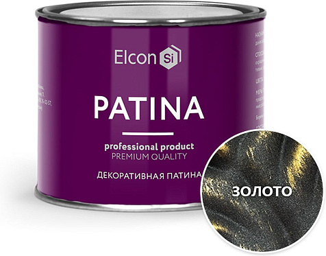Патина декоративная Elcon, золото, 0.2кг купить в СОМ