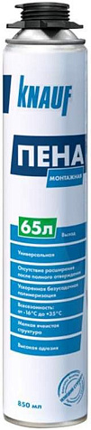 Пена КНАУФ монтажная профессиональная 850мл купить в СОМ